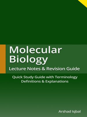 cover image of Molecular Biology Lecture Notes & Revision Guide